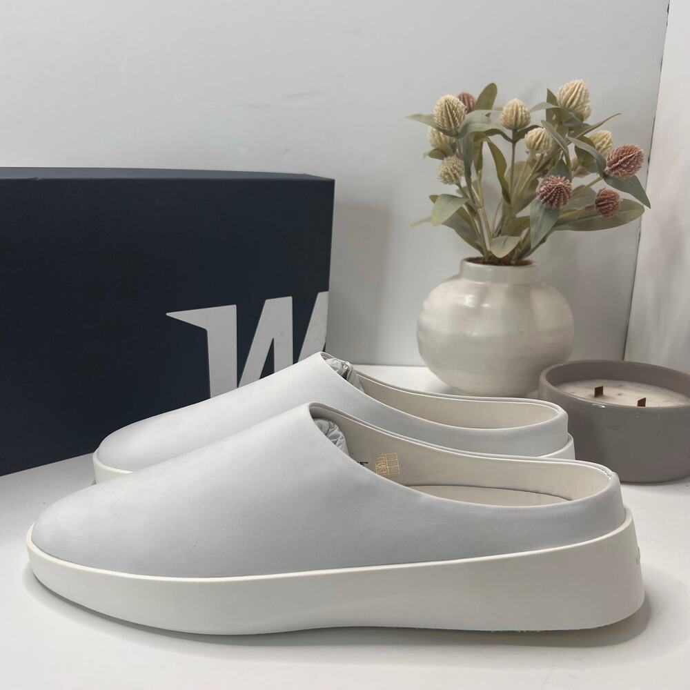 Wolf & Shepherd Shoes Cruise Mule Slip On Brilliant White Men 11/Women 12.5 NWB